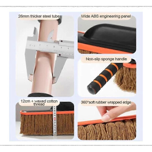 (Beige) Nicetopu Car Duster, Car Duster with Extendable Telescoping Handle Scratch Free New 1