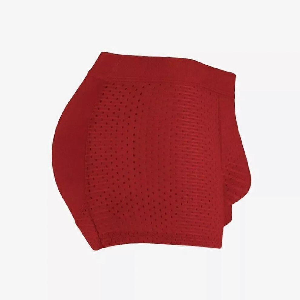 (Xl, Red) Men's Hip-Lifting Boxer Briefs Hip, Men's Butt Padded Underwear Mesh Boxers-image