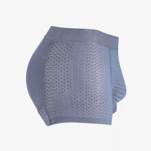 (L, blue) Men's Hip-Lifting Boxer Briefs Hip, Men's Butt Padded Underwear Mesh Boxers