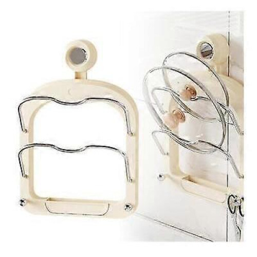 (A) Practical Pot Lid Holder,Upgraded Universal Pot Lid Organizer Pot Rack Holder