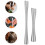 2Pcs Silver Fermentation Jar Tamper Stainless Steel Vegetable Tool 6