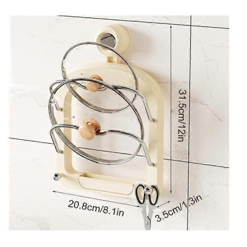 (C) Practical Pot Lid Holder,Upgraded Universal Pot Lid Organizer Pot Rack Holder 1