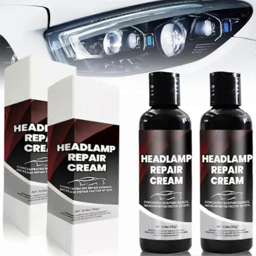 (2 pcs) Updated Car Cared Headlight Lens Restorer Kit Car Headlight Repair Fluid