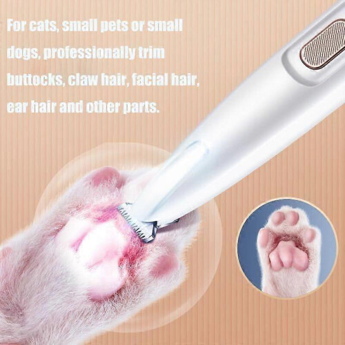 (White regular style) Pet Micro Precision Trimmer, Zentric Pet Micro Precision Trimmer, Paw Trimmer 2