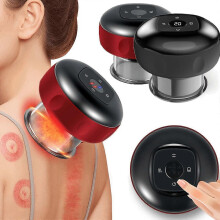 (red) Cellulite Machine, 5-in-1 Adjustable 12 Levels Levide Smart Cupping