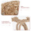 4Pièces Mini Bottes De Foin Beige En Bois Pour Décor De Table Rustique 5