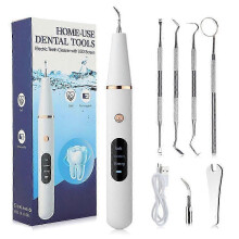 (B) Dental Calculus Remover Ultrasonic Tooth Cleaner Tartar Eliminator Dental Ultrasound Plaque Stains Removal Teeth Whitening Tools