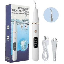 (A) Dental Calculus Remover Ultrasonic Tooth Cleaner Tartar Eliminator Dental Ultrasound Plaque Stains Removal Teeth Whitening Tools