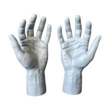 2X Realistic Male Hand Mannequin for Nail Practice and Halloween Display Props