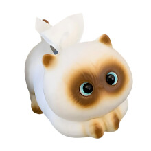 Lovely Resin Siamese Cats Tissue Dispenser Combines
