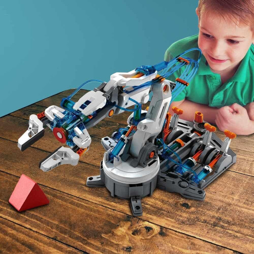 CONSTRUCT & CREATE Hydraulic Robot Arm DIY STEM Build Your Own Project Kit Set 1