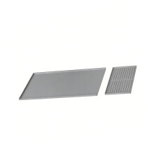 Thick Rubber Coffee Zone Bases With Constructed Strength-Gray