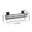 Wall Mounted Iron Shelf with Towel Bar, 45 cm 2