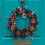 Black Halloween Wreath with Pumpkin 30cm 4
