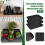 Black Boot Tray Mat Waterproof Raised Edge 3 Pack 2