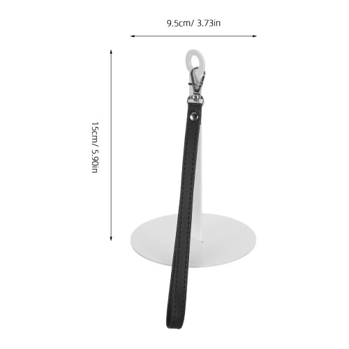 2Stk Weißer Hängender Garnhalter Mit Drehsystem Acryl Für Stricker 1