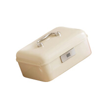 Portable Locked Plastic Container For Organizing-White S