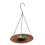 Decorative Iron Hanging Bird Dispenser And Drinking Dish-bronze 1