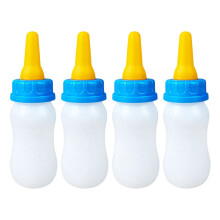 Biberon pour bébés et animaux, 4 pièces, avec-tétine jaune 120