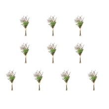 10Pcs Tiny Dried Flower Bouquets 10cm High For Wedding Party-30