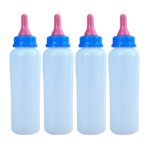 Professional Pet Milk Bottle With Leakproof-red pacifier 500