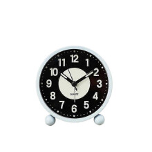 (bkue) Silent Bedside Alarm Clock | Non~Ticking | Glow-in-the-Dark Bedroom Clock