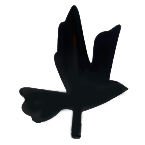 Elegant Black Bird Wall Hook For Coat Stylish And Practical-B
