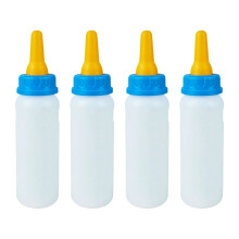 4Pcs Farm Animal Nursing Bottle For Small-yellow pacifier 250