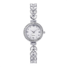 (silver) Exquisite Mermaid Fishtail Shape Watch Women's Fashion Diamond Bracelet Watch Luxury Waterproof Quartz Watch Formal Women's Watch