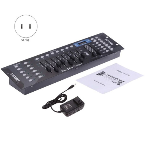 192 DMX Controller Stage Lighting DJ Equipment DMX Console for LED Par Moving  Laser Spotlights Controller US Plug 1