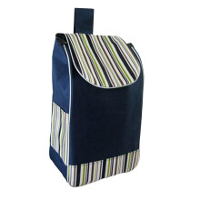 Large Waterproof Oxford Cloth Shopping Trolley Replacement Bag, Foldable Blue Spare Cart Bag