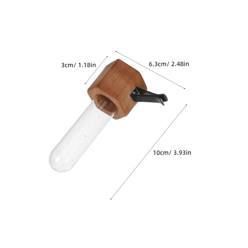 Mini Vaas Auto Vent Clip Hout Beige Stijlvolle 1