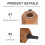 Mini Vaas Auto Vent Clip Hout Beige Stijlvolle 4