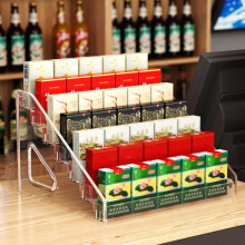 Acrylic Display Rack Clear Cigarette Storage Cabinet 31x29.5x18.5 cm Retail Countertop Organizer