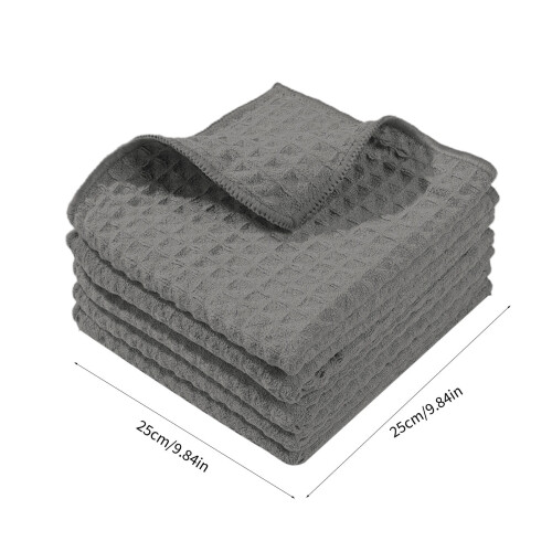 JeashCHAT kitchen dish cloths microfiber 5-pack 10x10 inches 2