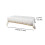 White Gold-Knit Disposable Tablecloth 108x54in (2 Pack) 5