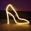 LED Neon Light - High Heel Shape, 28 x 27 cm, USB or 4