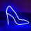 LED Neon Light - High Heel Shape, 28 x 27 cm, USB or 5