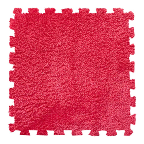 Wohnzimmerteppich, weiche Patchworkmatte, 30 x 30 x 1 cm