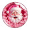 Santa Glass Refrigerator Sticker Ornament 1