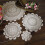 Mantel de algodón hecho a mano a crochet, 42 cm 1