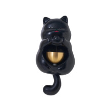 Cute Lucky Fortunes Cats Door Chimes Decorative Bells for-Black