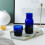 Glass Water Carafe 18.6 oz Blue 5