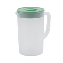 Plastic pitcher black 2.7L high-temp resistant with lid