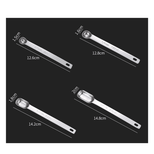 6-Piece Stainless Steel Measuring Spoon Set 2