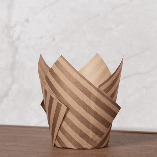 50 Stück tulpenförmige Papier-Cupcake-Förmchen 2