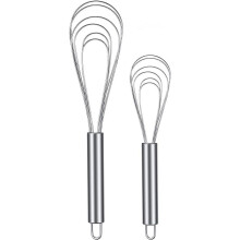 Flachschnee-Set aus Edelstahl, 8 Zoll und 10 Zoll
