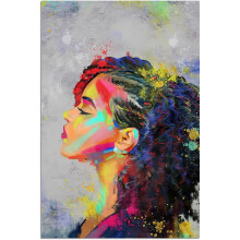 Tableau sur toile Reine Noire 30 x 45 cm