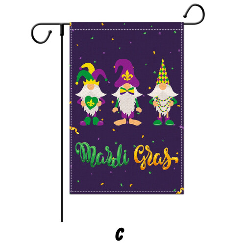 Drapeau de jardin carnaval en polyester, décoration intérieure et extérieure
