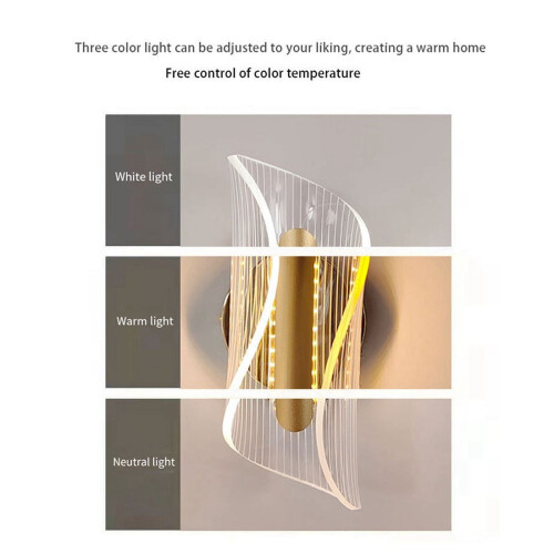 Modern Spiral LED Wall Light 3-Colour 4W 1